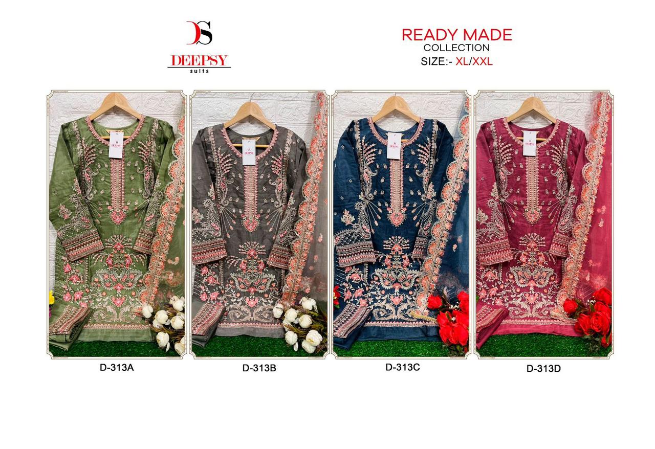 Deepsy 313 Readymade Pakistani Suits Catalog